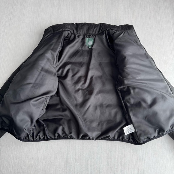 WILD FABLE Cropped Puffer Jacket XS Black Boxy Zip Stand Collar Lightweight - Picture 4 of 16